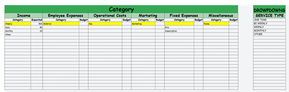 Template for Small Cleaning Business